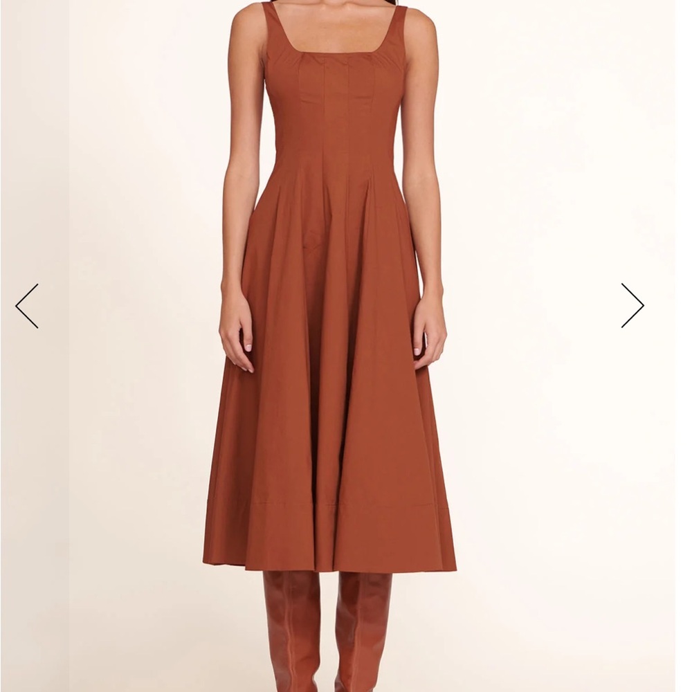 Staud Wells Dress in Tan
